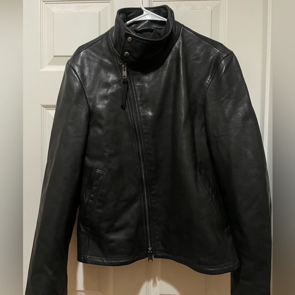 Allsaints Trost Biker Leather Jacket